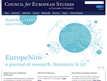 Tablet Screenshot of councilforeuropeanstudies.org